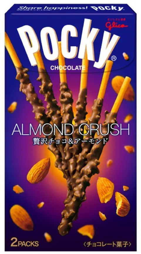 Glico Pocky migdały w polewie czekoladowej, 46.2g