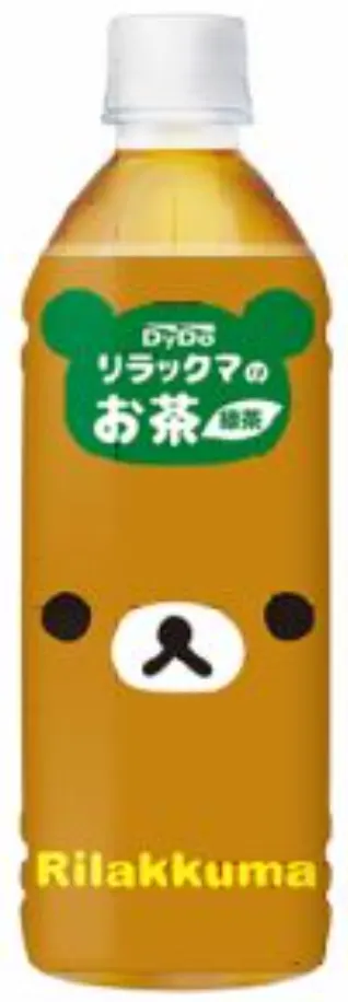 DyDo Zielona Herbata w butelce Rilakkuma, 500ml