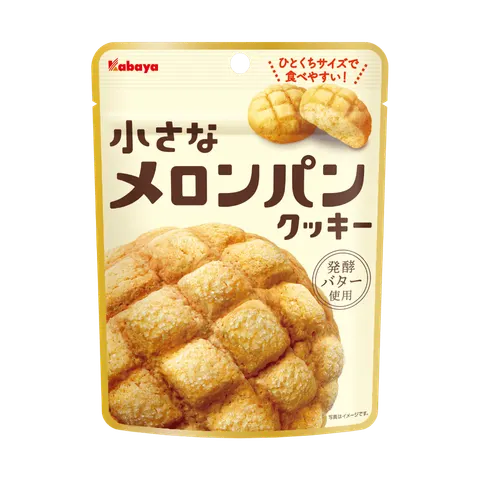 Kabaya Melon Pan Mini kruche ciasteczka o smaku melona, 41g