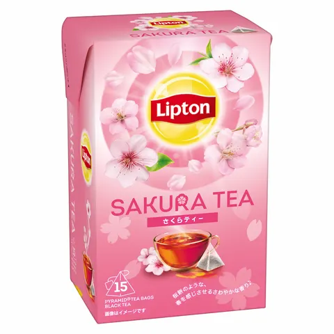 Lipton Sakura herbata czarna z kwiatem wiśni 15 szt., 24g