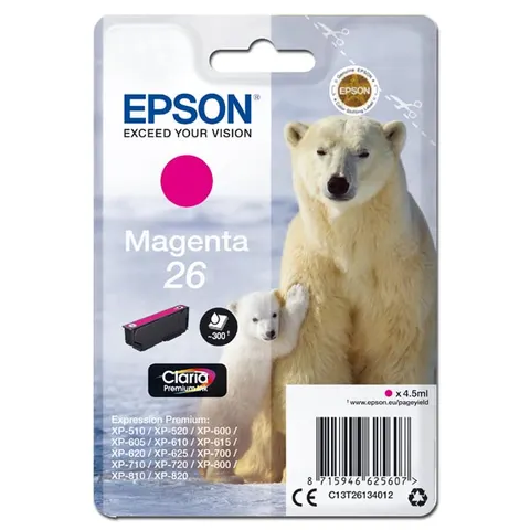 Tusz EPSON T261340 - magenta, 4,5ml
