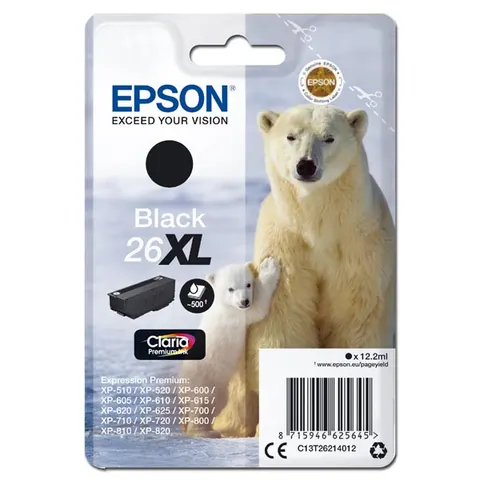 Tusz EPSON T262140 - czarny, 12,2ml