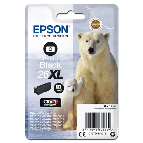 Tusz EPSON T263140 - photo czarny, 8,7ml