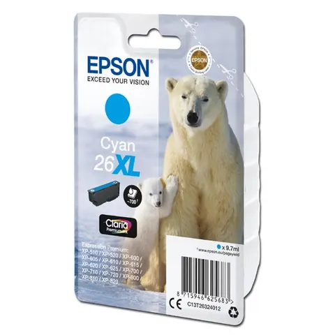 Tusz EPSON T263240 - cyan, 9,7ml