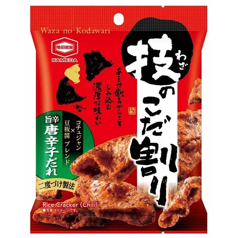 Kameda krakersy ryżowe podwójnie sojowe z chili, 40g