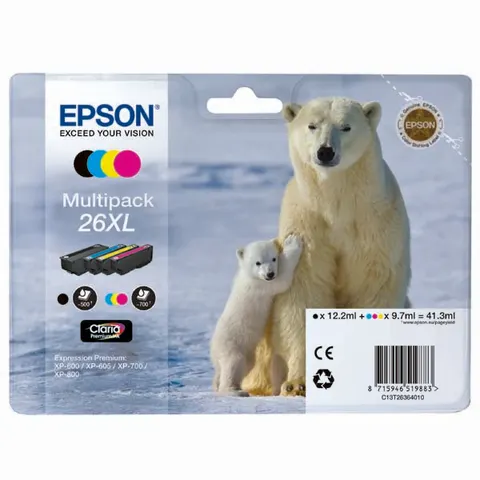 Tusz EPSON T263640 - CMYK, 12,2ml