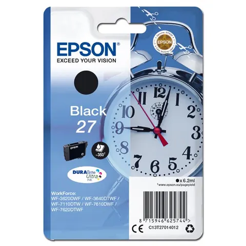 Tusz EPSON 27 - czarny, 6,2ml