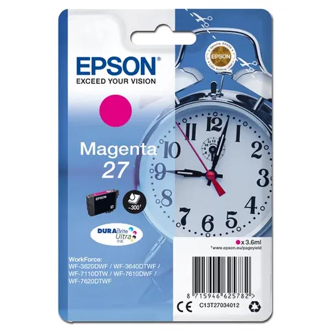 Tusz EPSON 27 - magenta, 3,6ml