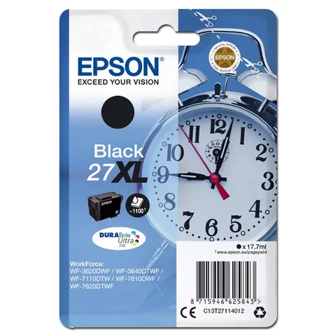 Tusz EPSON 27XL - czarny, 17,7ml