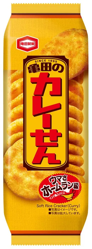 Kameda krakersy ryżowe o smaku curry, 156g
