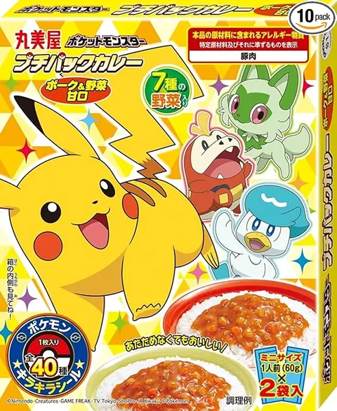 Marumiya Pokémon instant curry łagodne, 2 porcje x 60g