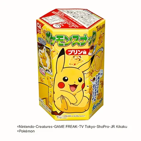 Tohato Pokémon chrupki kukurydziane o smaku puddingu, 23g