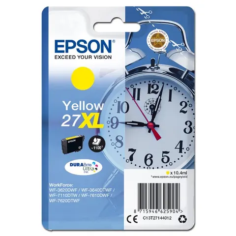 Tusz EPSON 27XL - żółty, 10,4ml
