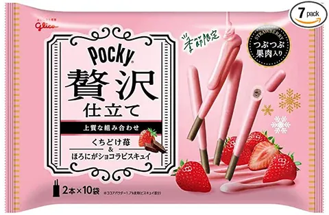 Glico Pocky Premium o smaku truskawkowym, 85g