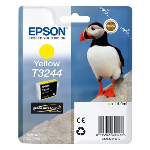 Tusz EPSON C13T32444010 - żółty, 14ml