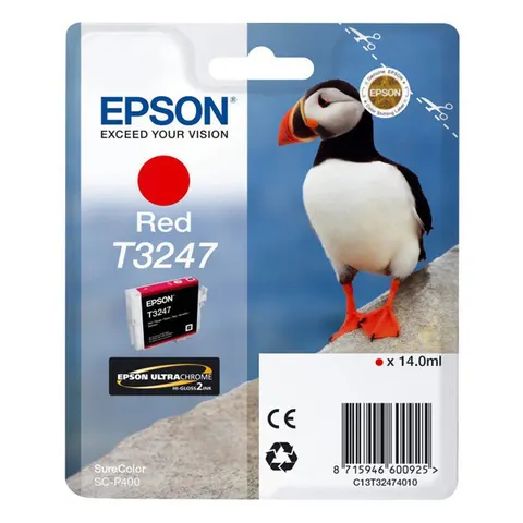 Tusz EPSON C13T32474010 - czerwony, 14ml