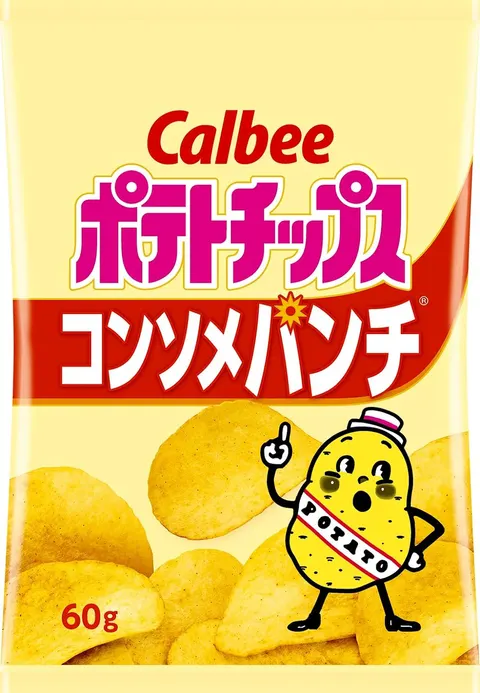 Calbee chipsy ziemniaczane o smaku bulionu consomme, 60g
