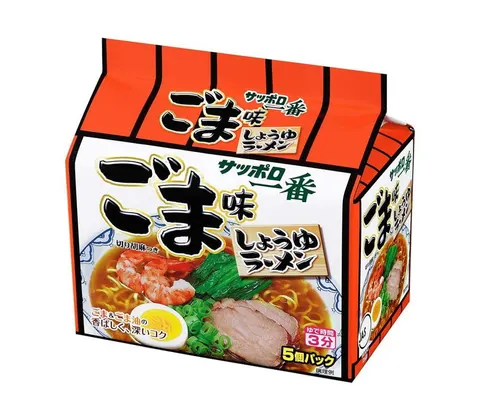 Sapporo Ichiban Ramen instant o smaku sezamu, 5 szt. x 101g