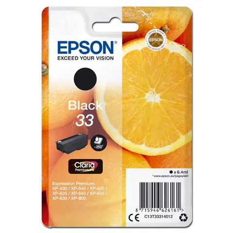 Tusz EPSON T33 - czarny, 6,4ml