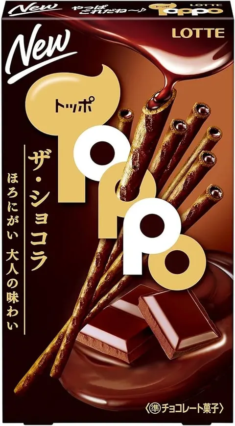 Lotte Toppo paluszki podwójnie czekoladowe, 72g
