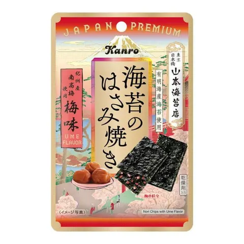 Kanro chrupiące wodorosty Nori ze śliwką umeboshi, 4.8g