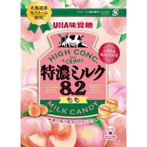 UHA Mikakuto Tokunou cukierki mleczno-brzoskwiniowe, 70g