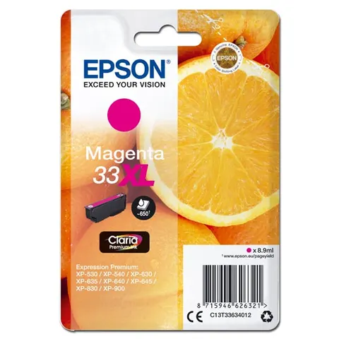 Tusz EPSON T33XL - magenta, 8,9ml