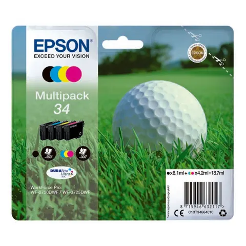 Tusz EPSON T346640 - CMYK, 18,7ml