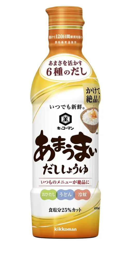 Kikkoman Świeży słodki sos sojowy z bulionem Dashi, 450ml