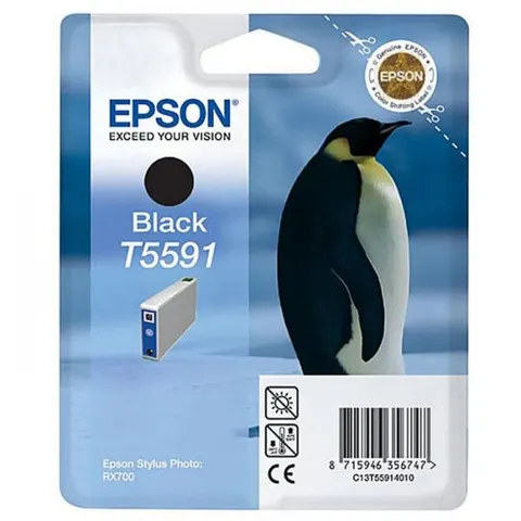 Tusz EPSON C13T55914010 - czarny, 13ml