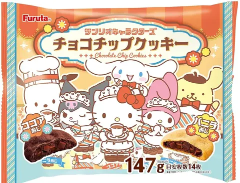 Furuta ciasteczka z postaciami Sanrio, 147g