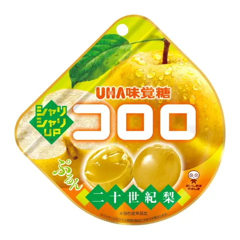 UHA Kororo żelki o smaku gruszki, 40g