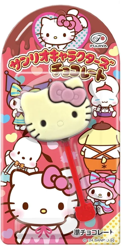 Fujiya czekoladowy lizak Sanrio, 10g