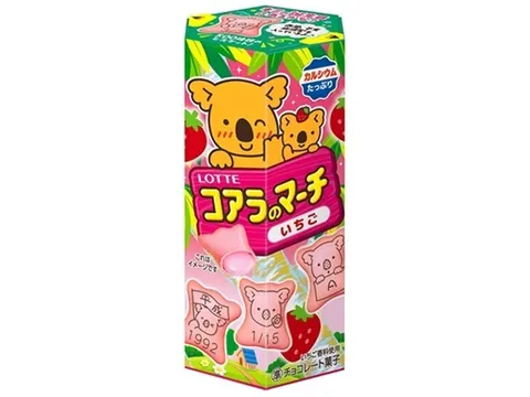 Lotte Koala's March truskawkowe ciasteczka, 48g