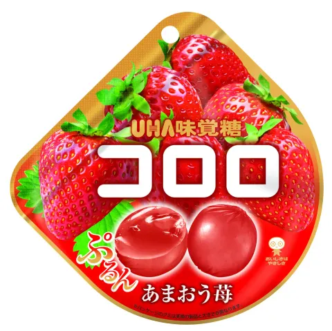 UHA Kororo żelki o smaku truskawki, 40 g