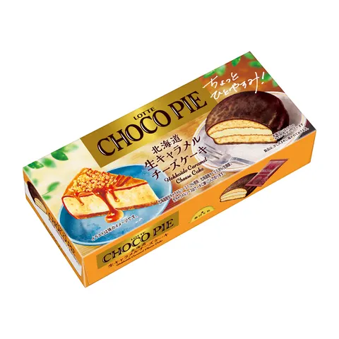 Lotte Choco Pie karmelowy sernik z Hokkaido, 180 g
