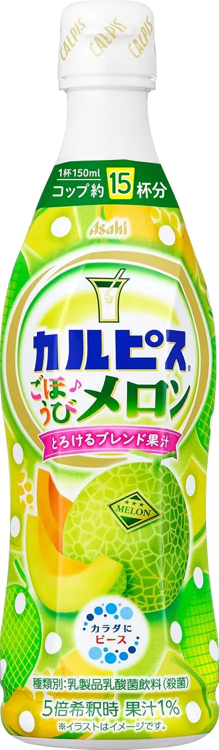 Asahi Calpis probiotyczny napój mleczny melonowy (koncentrat), 470ml