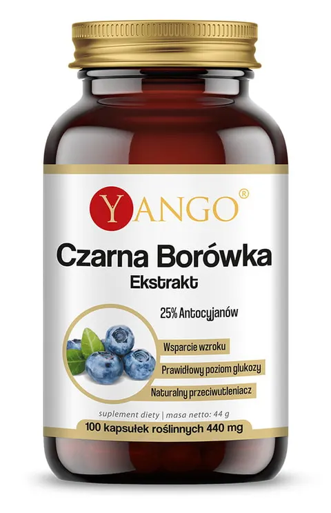 YANGO Czarna borówka - ekstrakt (100 kaps.)