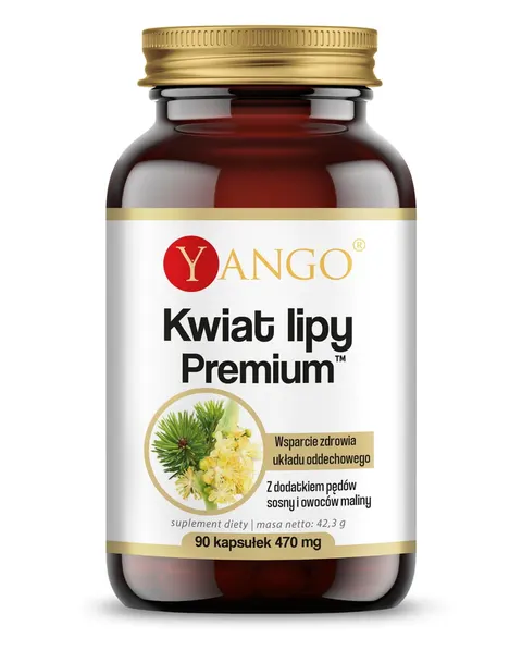 Kwiat lipy Premium - Yango - 90 kapsułek - Układ Oddechowy