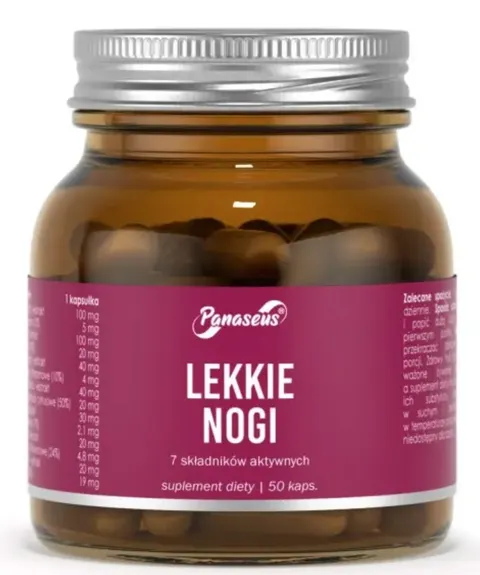 Panaseus - Lekkie nogi - 50 kapsułek - Kasztanowiec