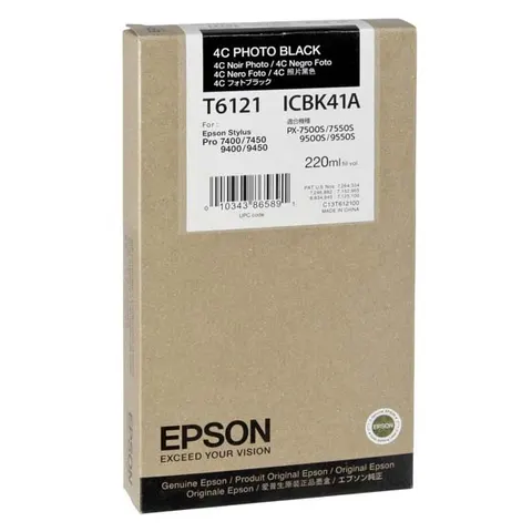 Tusz EPSON C13T612100 - photo czarny, 220ml