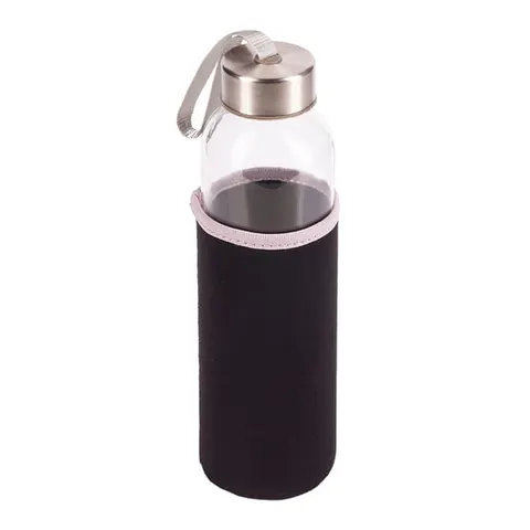 Szklana butelka Vim 500 ml, czarny