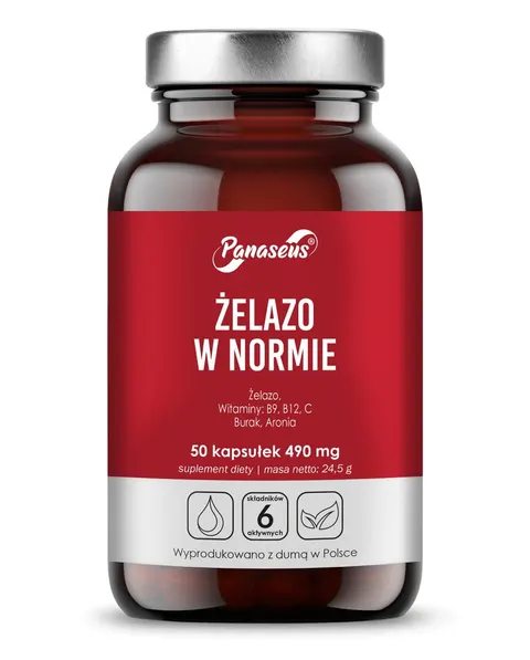 PANASEUS Żelazo w normie (50 kaps.)