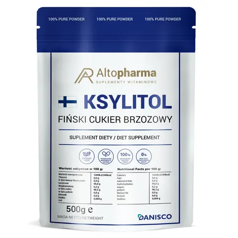 KSYLITOL 100% FIŃSKI CUKIER BRZOZOWY DANISCO - AltoPharma - 500g