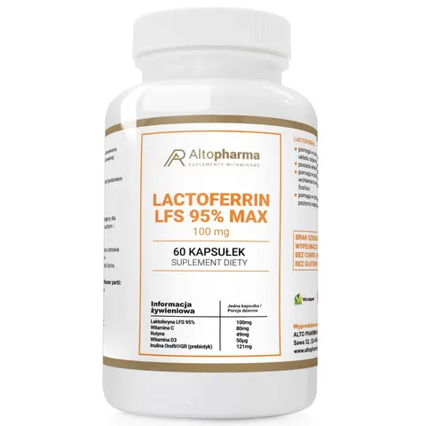 LAKTOFERYNA 100mg LFS 95% FORTE ODPORNOŚĆ - Altopharma - 60 kapsułek