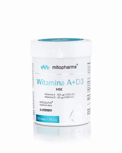 Mitopharma - Witamina A + D3 Dr Enzmann 120 kaps.