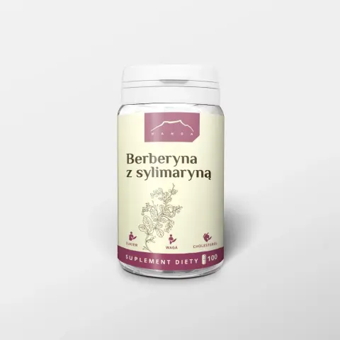 Berberyna z sylimaryną 100 kapsułek - Nanga - Metabolizm Glukozy