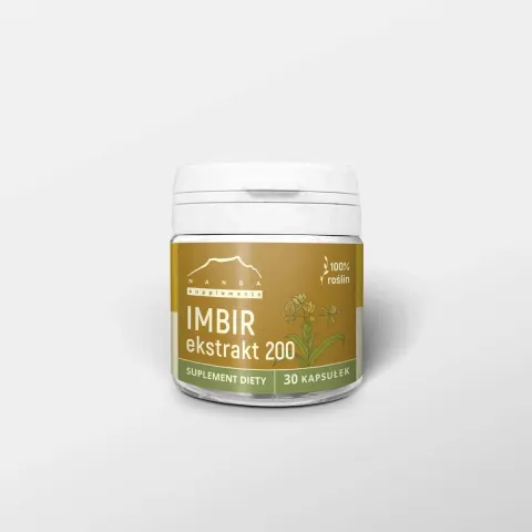 Imbir ekstrakt w kapsułkach x 200mg - Nanga - Wzdęcia