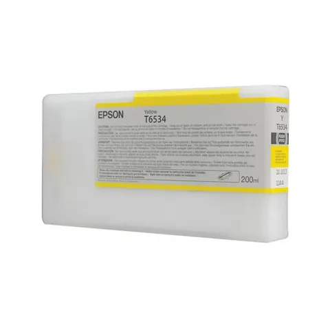 Tusz EPSON C13T653400 - żółty, 200ml