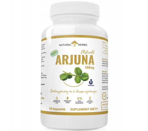 Altopharma - Arjuna Ekstrakt 500mg ZDROWE SERCE STRES CIŚNIENIE WĄTROBA 90 kapsułek